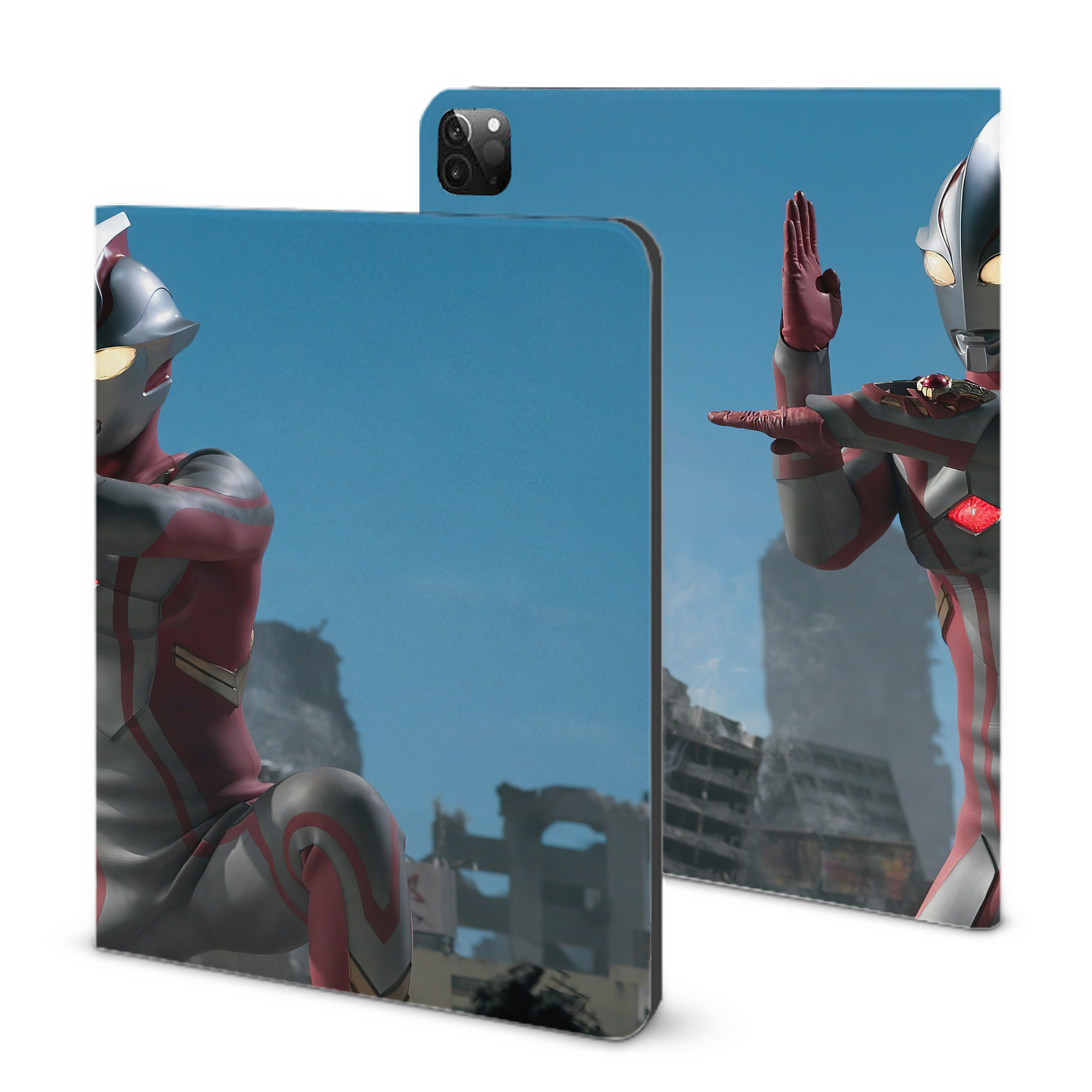 （画像用） ウルトラマン Ultraman IPadケース ペンホルダー付き ブックスタイルデザイン
